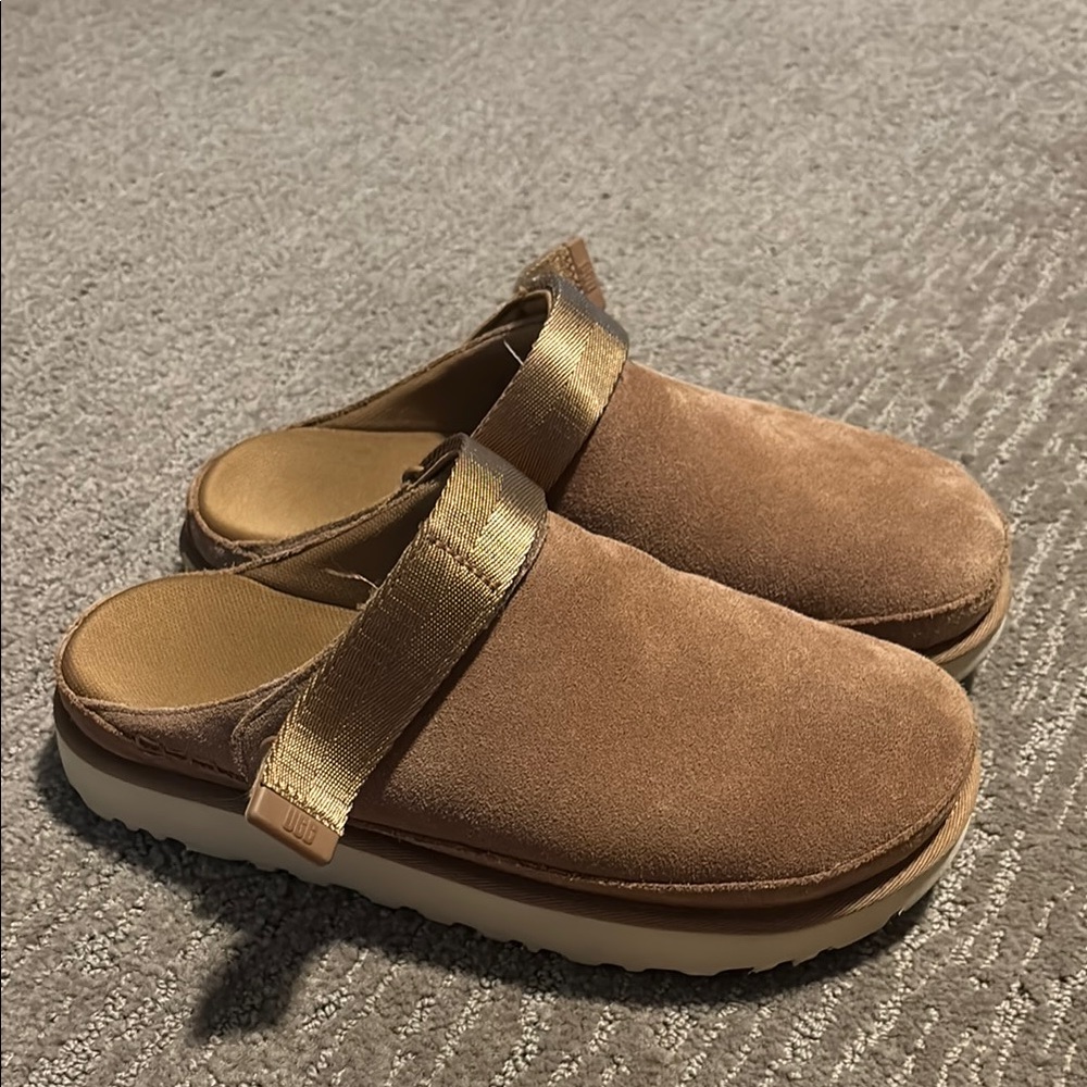 Brown Suede Slip-On Uggs